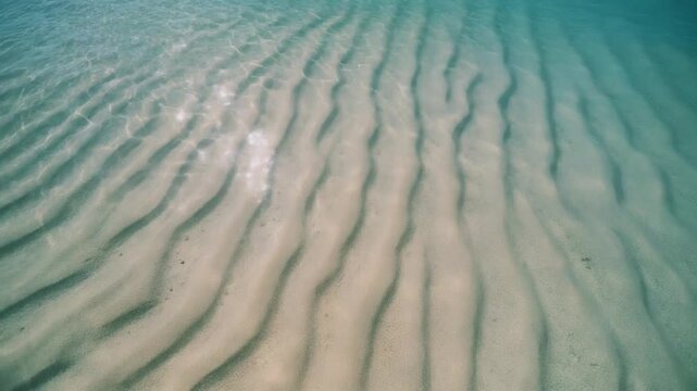 浅い海、砂の底