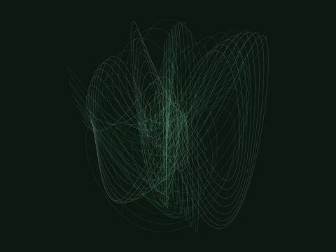 Harmonograph Curve Kinetic Art Decorative Background
