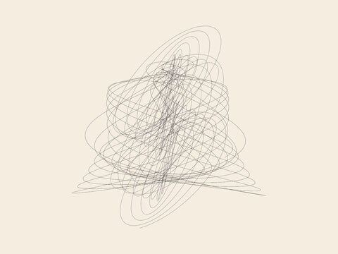 Harmonograph Pendulum Curve Mathematical Art Background