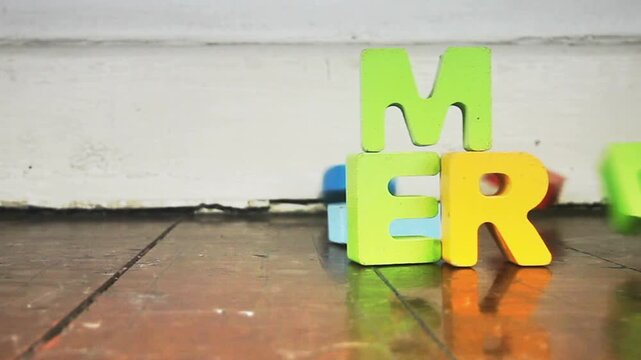 GAME OVER wooden letters 