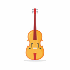 Fototapeta premium Vector Illustration of a Double Bass