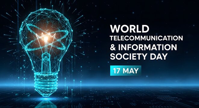 digital light bulb with glowing network lines on dark background high quality professional detailed modern elegant stylish clean crisp vibrant colorful creative