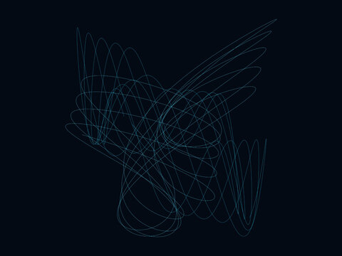 Harmonograph Pendulum Curve Mathematical Art Background