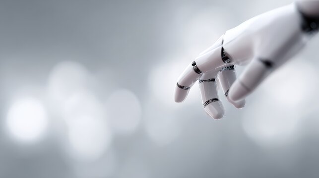 AI robot helping entrepreneur automate online business operations