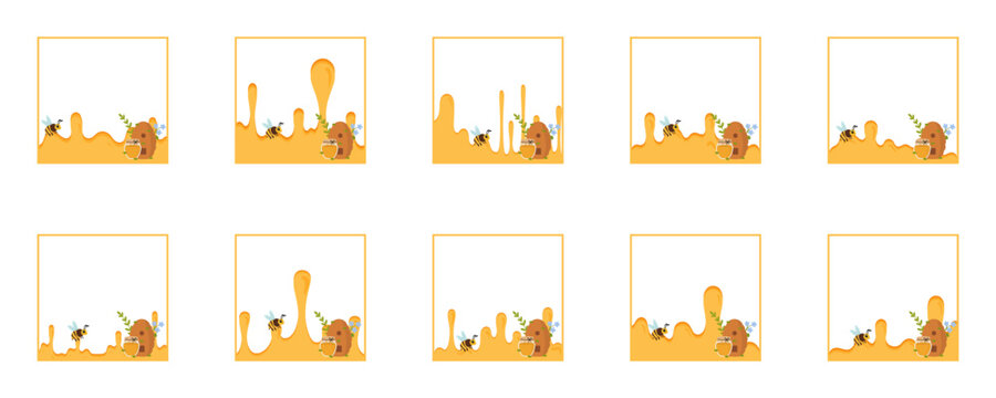 Cute Bee Honey Frame Collection