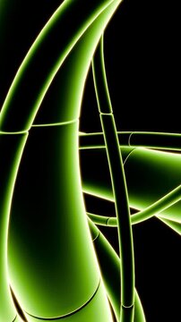 Veteran Worker Thoroughly Inspects Illuminated Neon Cable Connections In Industry Environment