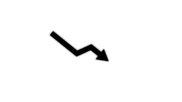 Creative Graph hand drawn arrow chart growing. Exponential growth and Business.business growth arrow animation .4k video