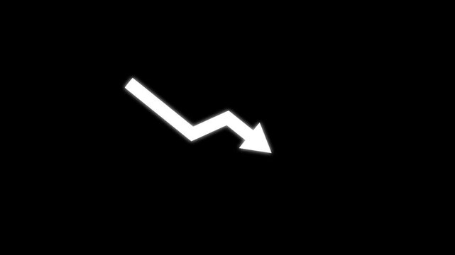 Creative Graph hand drawn arrow chart growing. Exponential growth and Business.business growth arrow animation .4k video