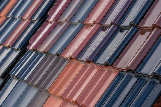 Different colors of roof tiles for roof renovation