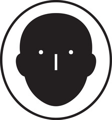 Fototapeta premium man face icon
