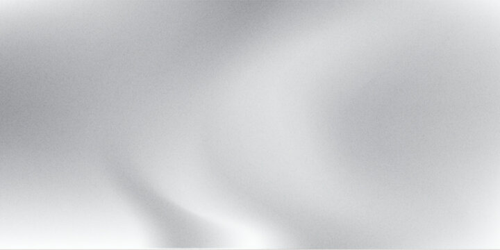 Silver foil background with metal mirror texture. Chrome gradient surface with light gloss. Vector aluminum grey sheet with reflection. Platinum and titanium best trendy