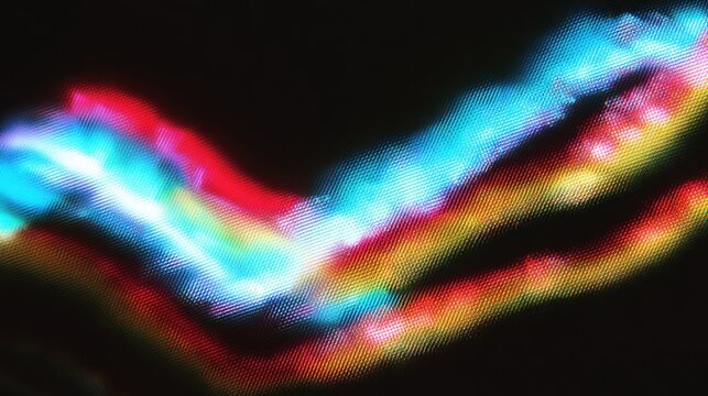 Abstract flowing light trails against a dark background dynamic art concept