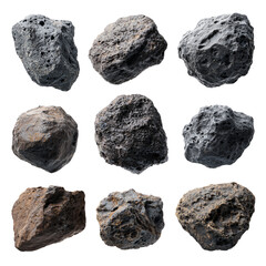 Professional Collection of Asteroid Sets for Transparent Background Usage © Mitchel