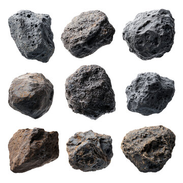 Professional Collection of Asteroid Sets for Transparent Background Usage