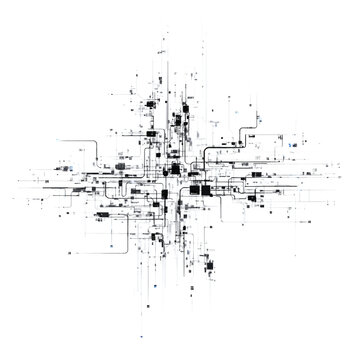 Professional Abstract Circuit Cyberspace Design Digital Art Illustration