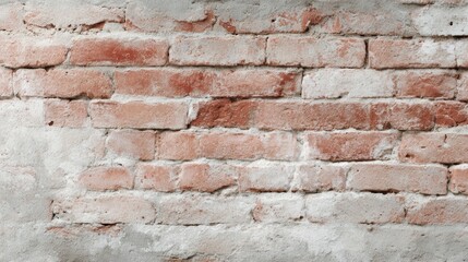 Fototapeta premium antique brick wall panoramic view, grunge stone texture, weathered surface details, industrial urban background, high resolution