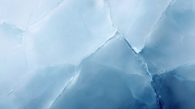 Abstract ice background with blue cracks