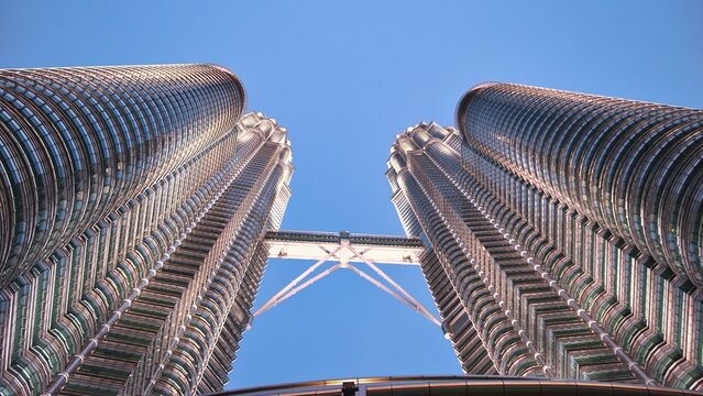 July 22, 2023: petronas twin towers, the tallest buildings in Kuala Lumpur, malaysia and the tallest twin towers in the world. construction started on 1 March 1993 and completed on 31 August 1999.