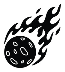 Meteorite Flame Vector Illustration © Mokhlesur
