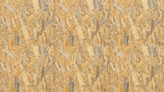 close-up texture of oriented strand board osb wood panel for construction and interior design