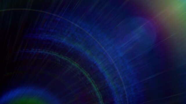 Prism light rays and lens flare overlay with colorful cinematic spectrum glow