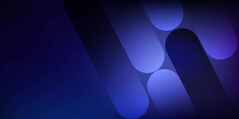 Abstract blue and purple geometric background with diagonal shapes © Shoji