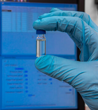 Sample testing in chemical lab