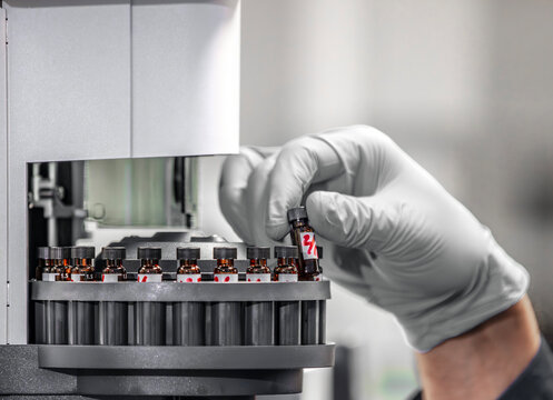 Sample testing in chemical lab