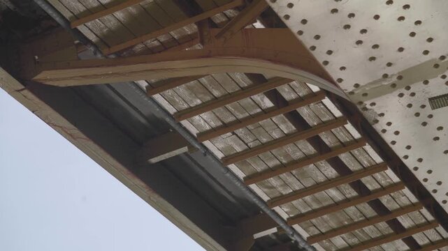 Underside Structure of Roberto Clemente Bridge in Pittsburgh