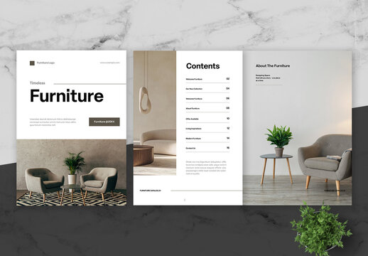 Brown And Black Furniture Brochure