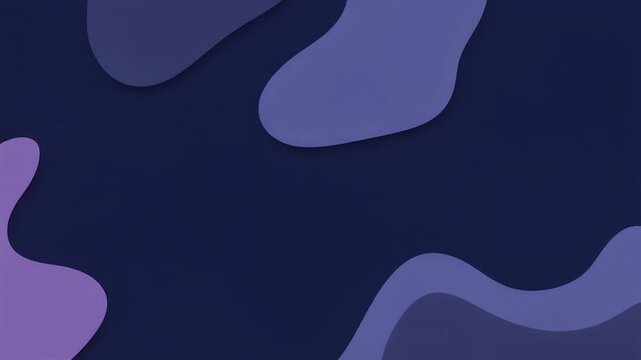 Dark Navy with Faint Periwinkle Accent Shapes Drifting &ndash; Calm Depth Loopable 16:9 Abstract Minimal Visual Design