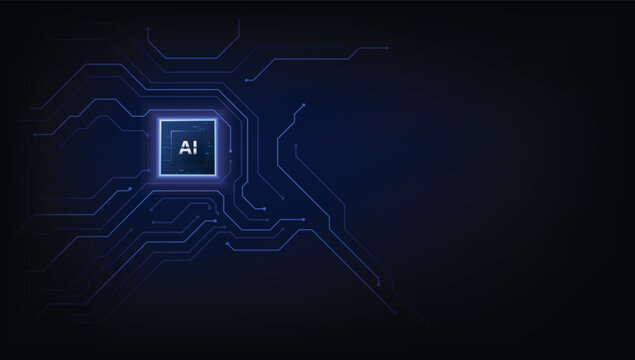 AI Processor: A captivating digital depiction of an AI processor, symbolizing the core of advanced artificial intelligence, with intricate circuits and glowing elements. 