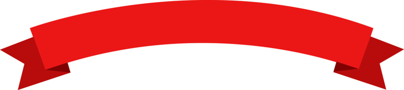 Red banner ribbon