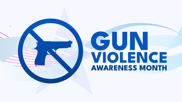 Gun violence awareness month - banner, poster, background - vector illustration
