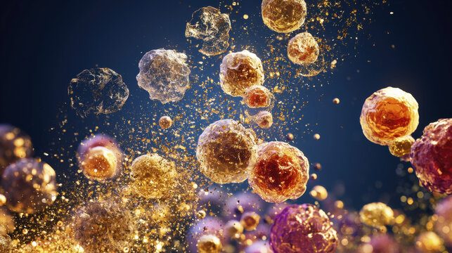 Vibrant Microscopic View of Diverse Senescent Cells and Senolytic Treatment Effects on Cellular Population Dynamics for Anti-Aging Research.