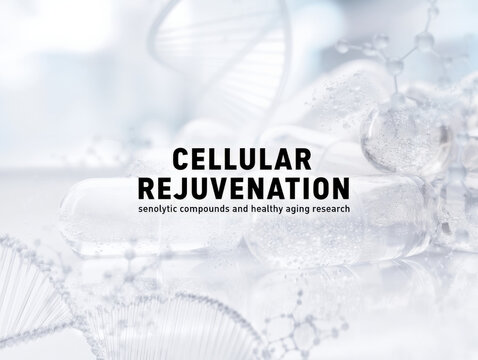Cellular Rejuvenation Senolytics and Healthy Aging Research Concept