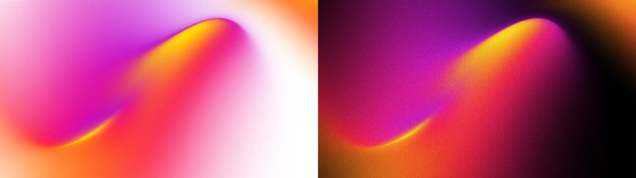 Vivid pink and orange color flow collection featuring smooth and grainy textures
