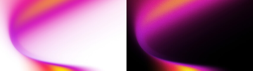 Fototapeta premium Pink and orange glowing aura texture bundle for futuristic light designs