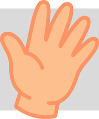 Obraz premium Palm of a human hand.