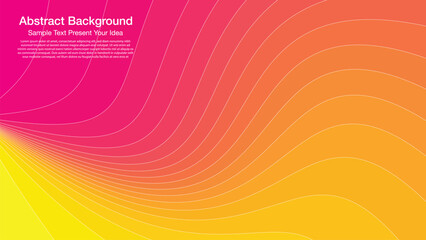 Abstract vector background with magenta and orange gradient. Bright orange accents create a striking contrast, enhancing visual interest. Ideal for vibrant banners and modern presentations. © ninoisy