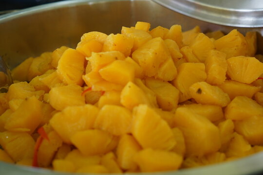 Traditional Malay Pineapple Curry Dish (Pajeri Nenas)