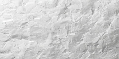Obraz premium A rough white crumpled paper texture creates a creased and wrinkled blank sheet background with a vintage parchment pattern on a crushed grunge surface