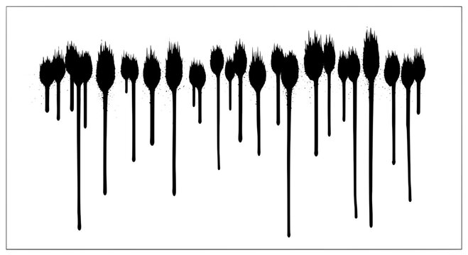 Candles wax dripping line art with dark flames and repeating silhouettes on clean minimal background