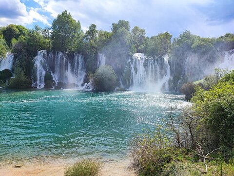Kravice waterfalls in Bosnia