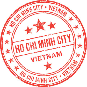Ho Chi Minh City Vietnam Vector Rubber Stamp