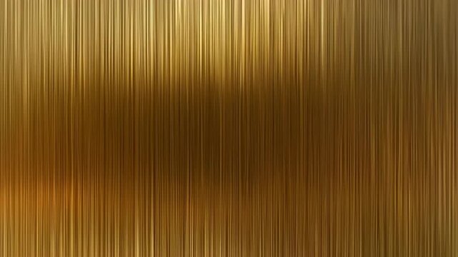 Abstract Golden Metallic Lines Flowing Vertically with a Luxurious Shimmering Light Effect