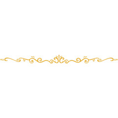 Naklejka premium Elegant Gold Ornate Decorative Divider