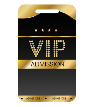 VIP Event Admission. VIP Pass Ticket Template