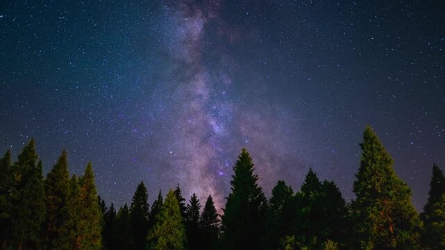 California Alpine Milky Way Timelapse