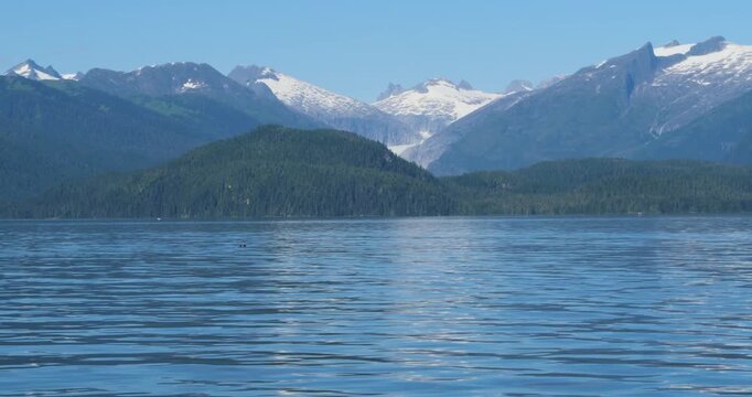 Beautiful landscape of Alaska in a sunny summer day.
